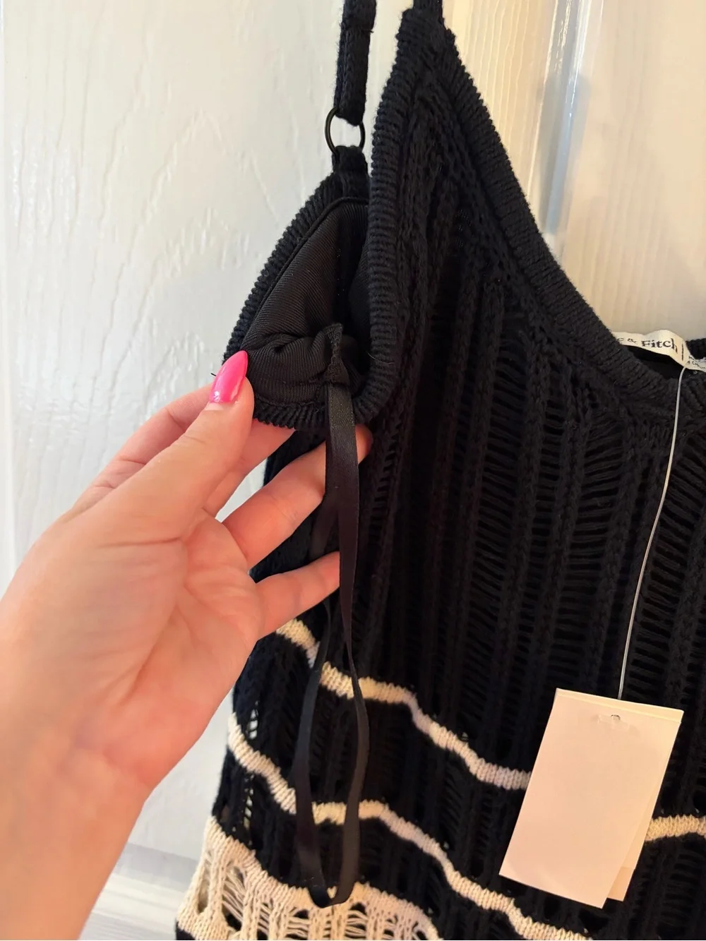 Abercrombie and Fitch crochet maxi dress NWT